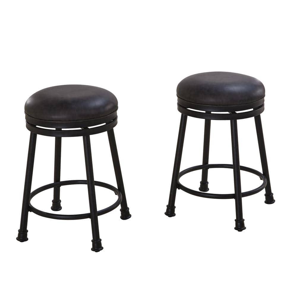 Kelly Clarkson Home Giselle Swivel Upholstered Counter Stool with Metal Frame