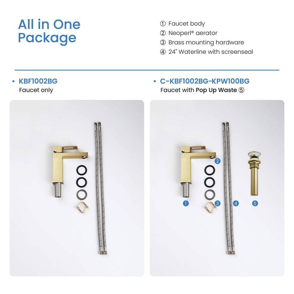 Cube Single-Hole Single-handle Bathroom Faucet