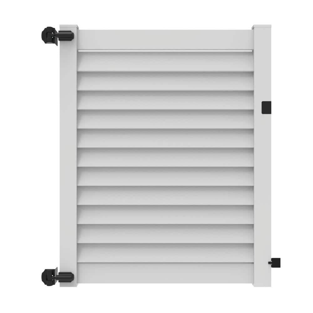 Barrette Outdoor Living Louvered Vinyl Gate