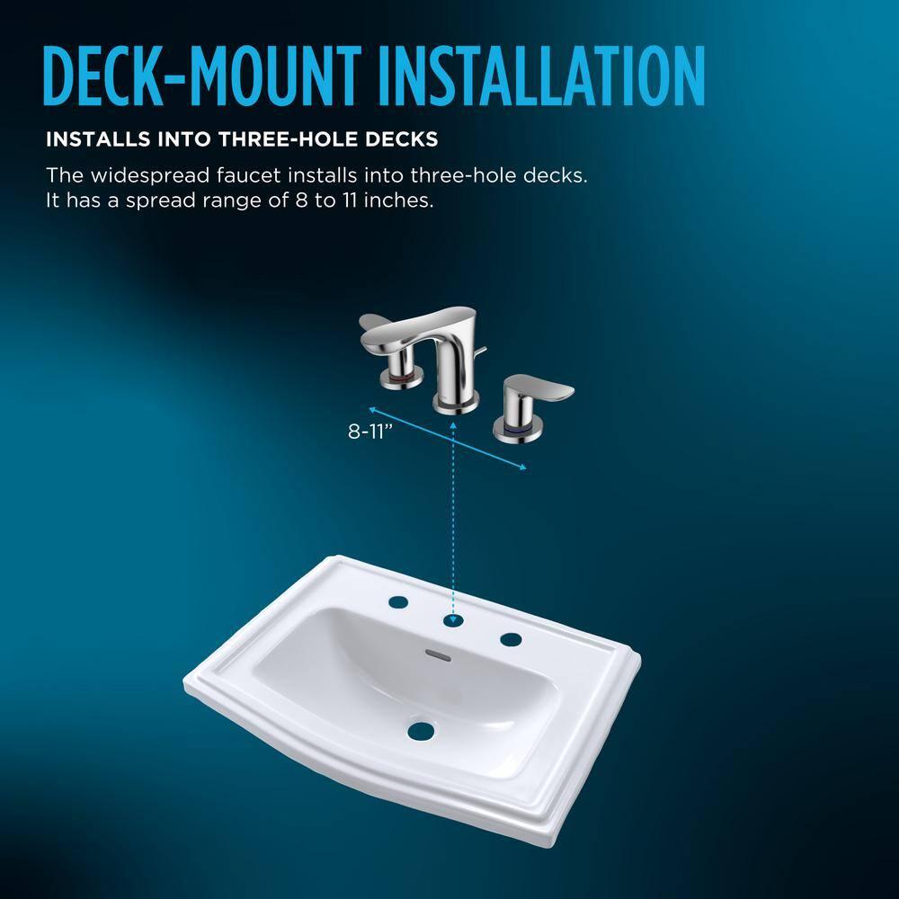 TOTO TLG01201U#CP Double Handle Bathroom Faucet with Drain Assembly