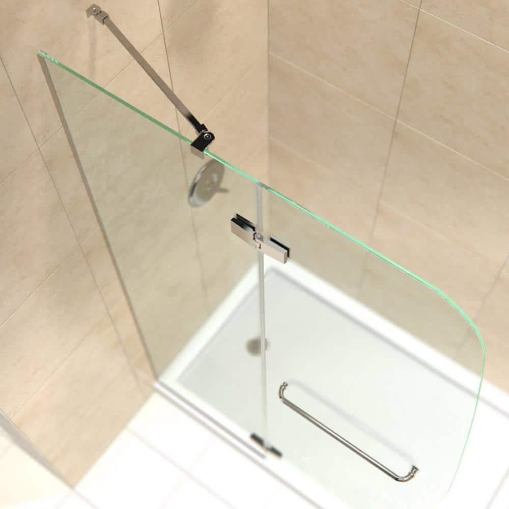 DreamLine Aqua Ultra 32 in. D x 60 in. W x 74 3/4 in. H Frameless Shower Door