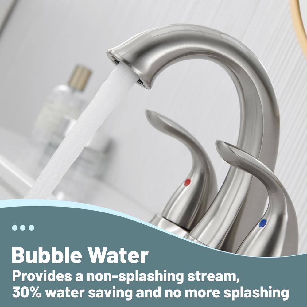 1.2 Flow Centerset Bathroom Sink Faucet with Drain