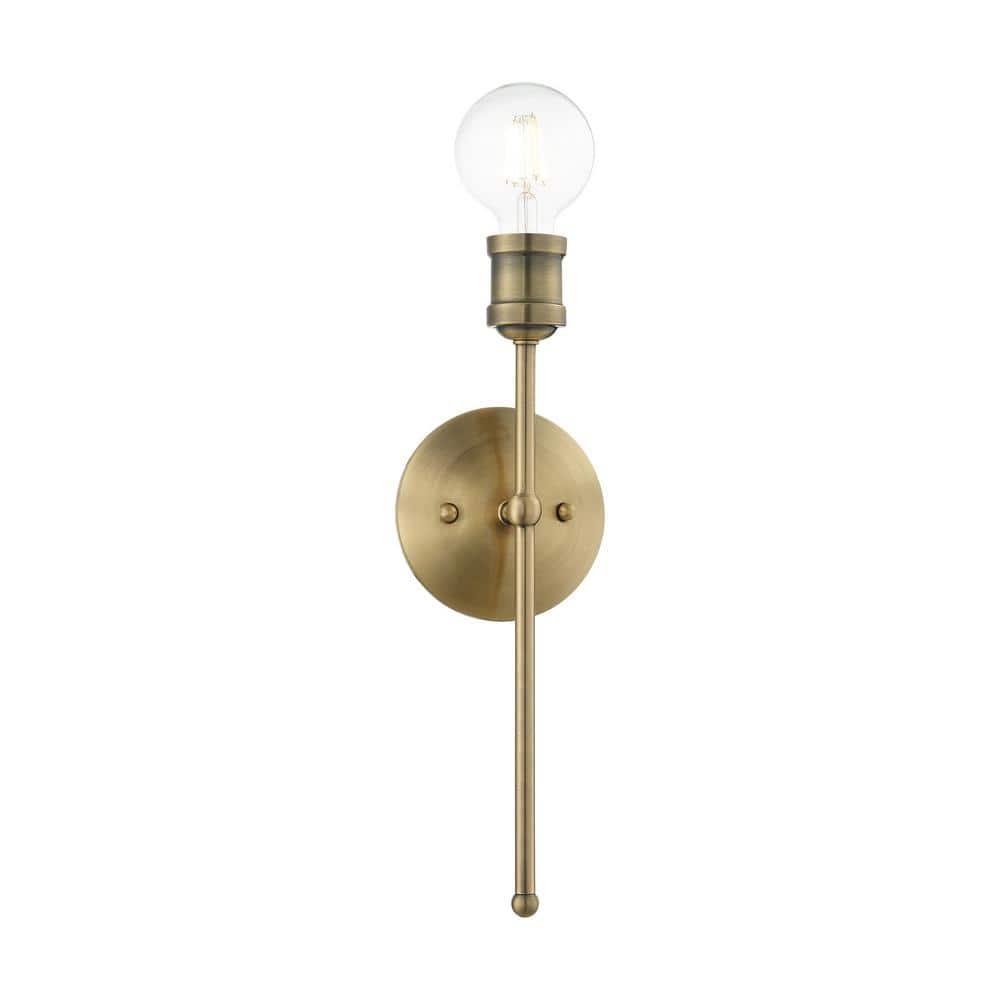 Lansdale 15'' Antique Brass Dimmable Wall Sconce