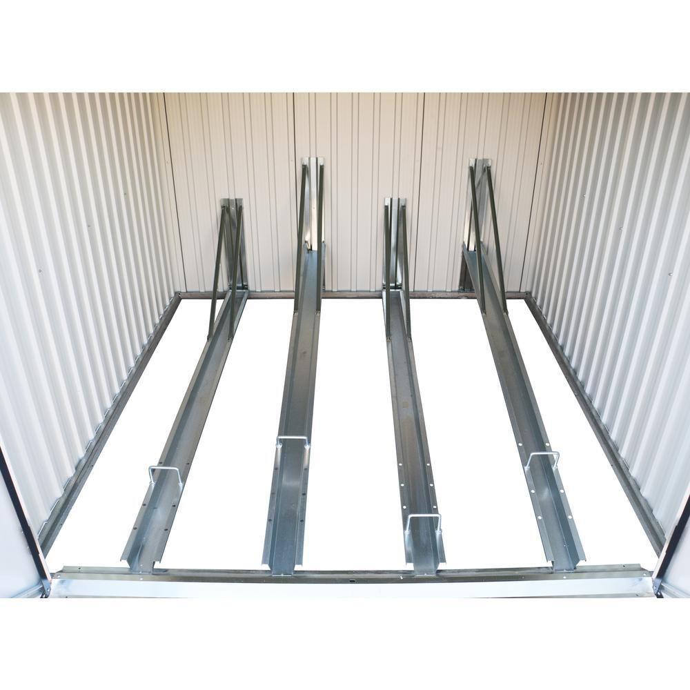 Duramax 6ft x 6ft Bicycle Storage Metal Anthracite w/ white trim