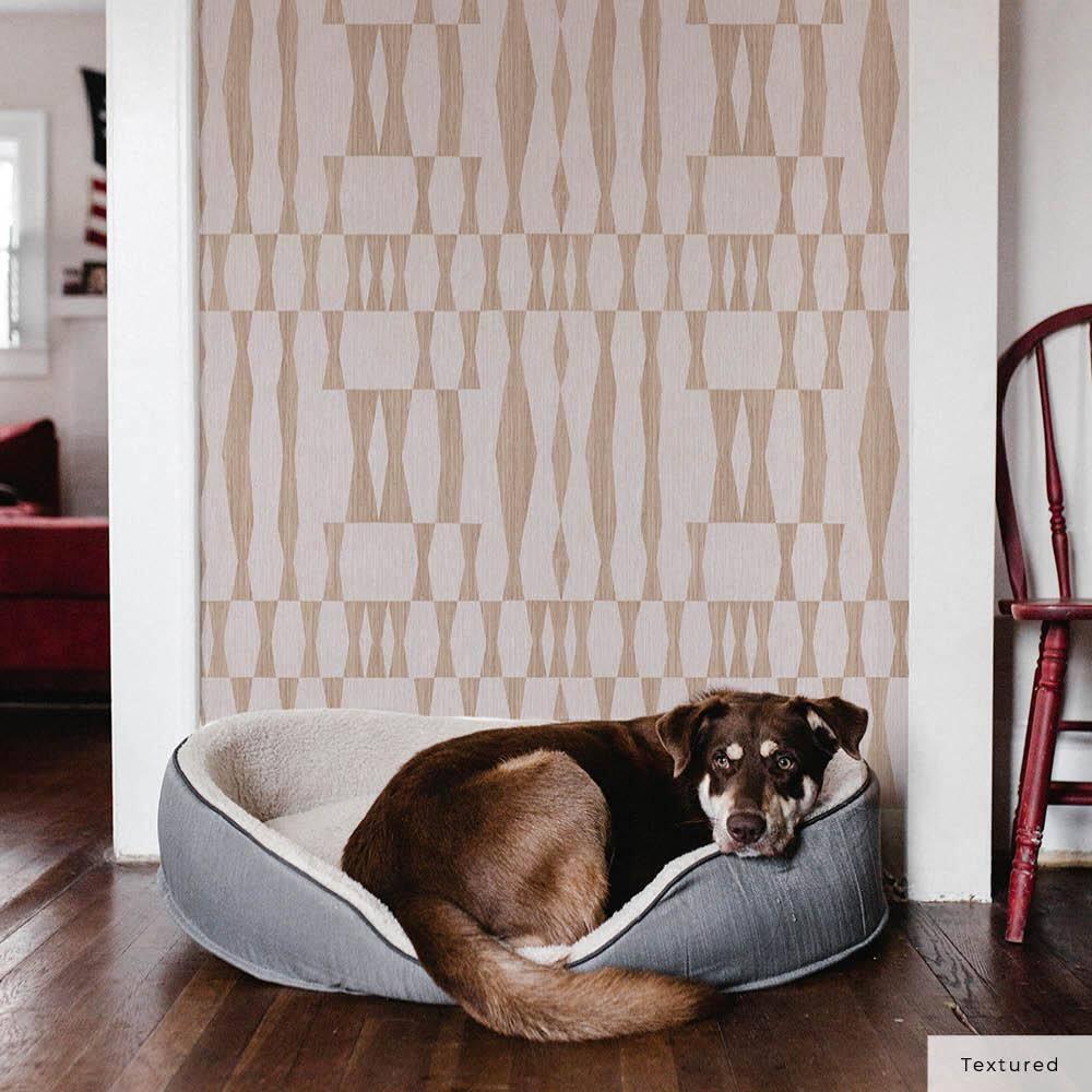 Mirin Peel + Stick Wallpaper - Textured Jute