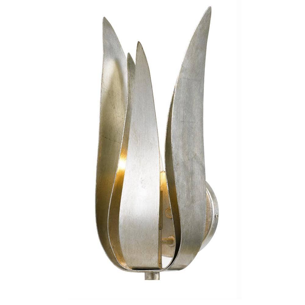 Crystorama Lighting Broche 1 - Light Sconce in  Antique Silver