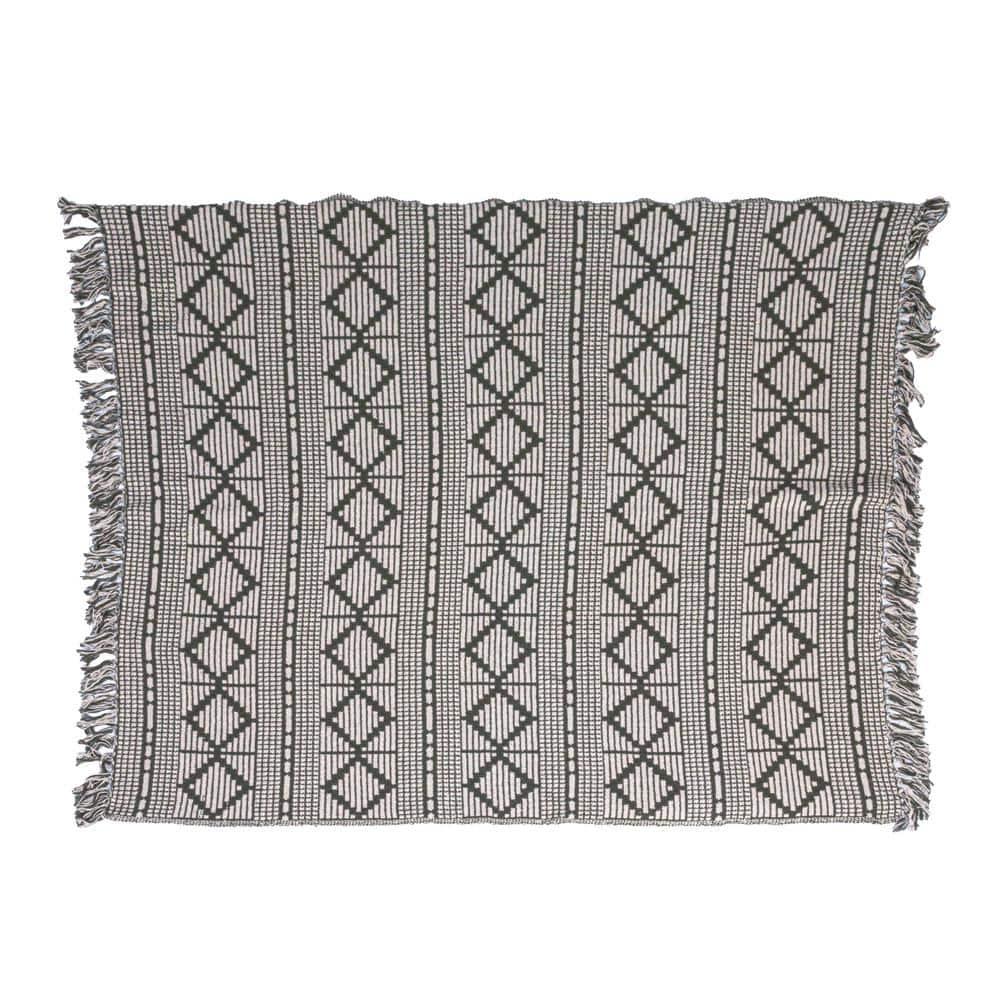 Bloomingville Hand Woven Throw Blanket