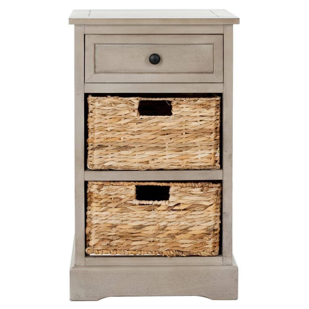 Carrie Side Table - Vintage Grey - Safavieh.