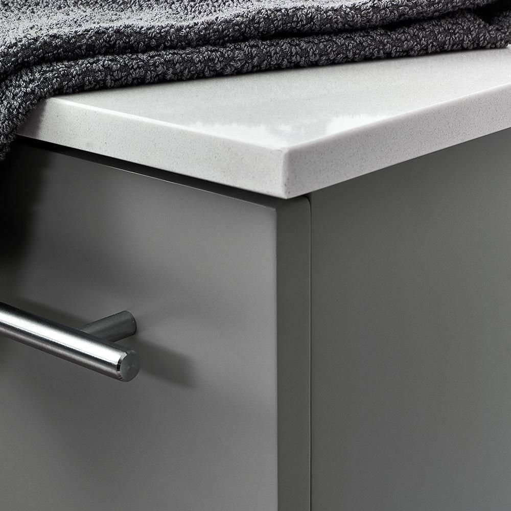 Lucera 24" Wall Mount Modern Single Sink Bathroom Vanity with Top and Undermount Sink