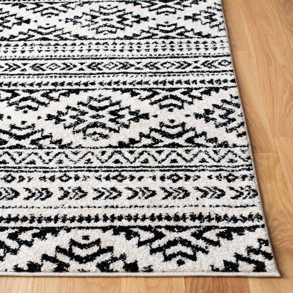 Tulum TUL272 Power Loomed Area Rug - Ivory/Black - 8'9"x11'9" - Safavieh.