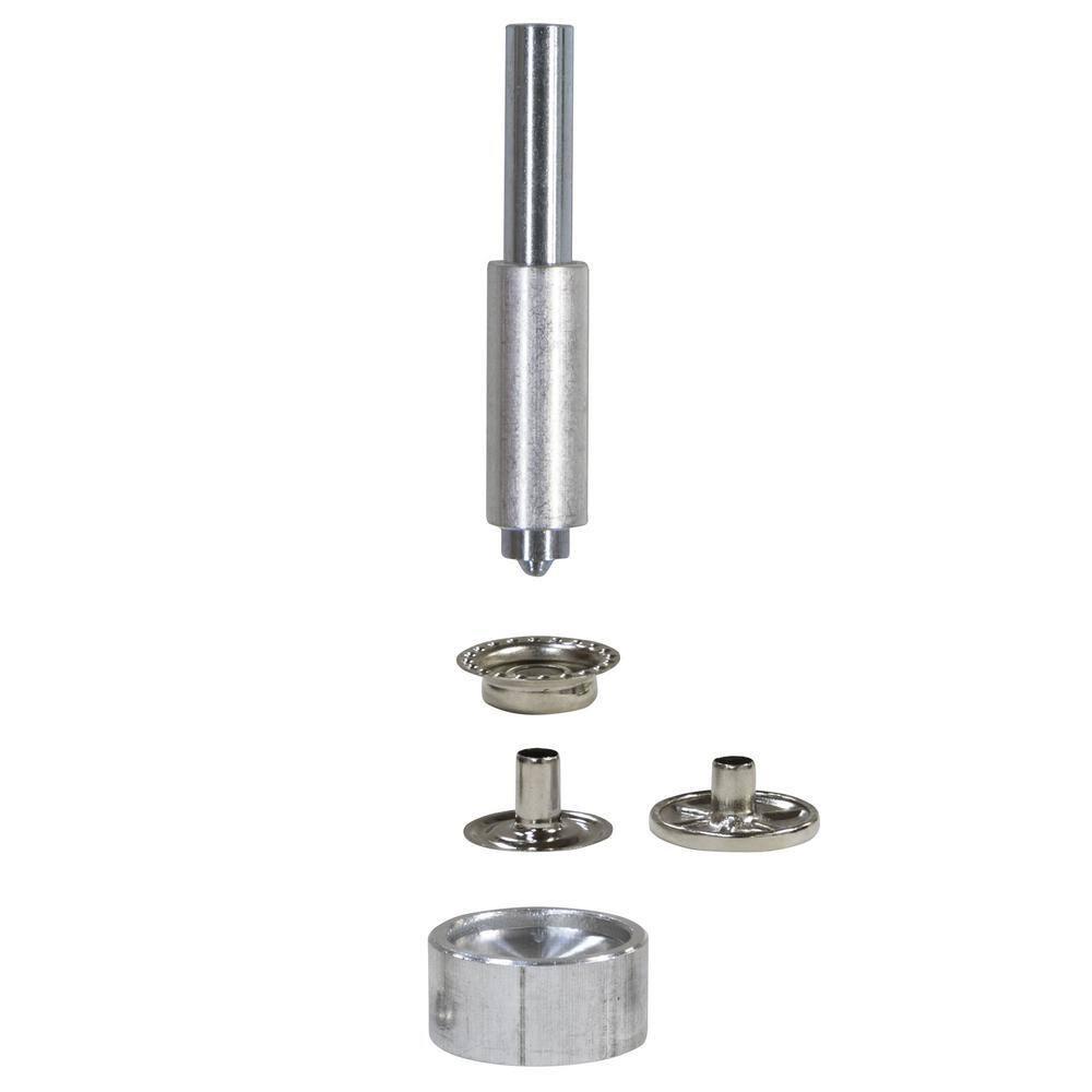 Arrow GSFK6 3/8" & 1/2", Screw Snap Fastener Kit, Brass Construction, 6-Pack