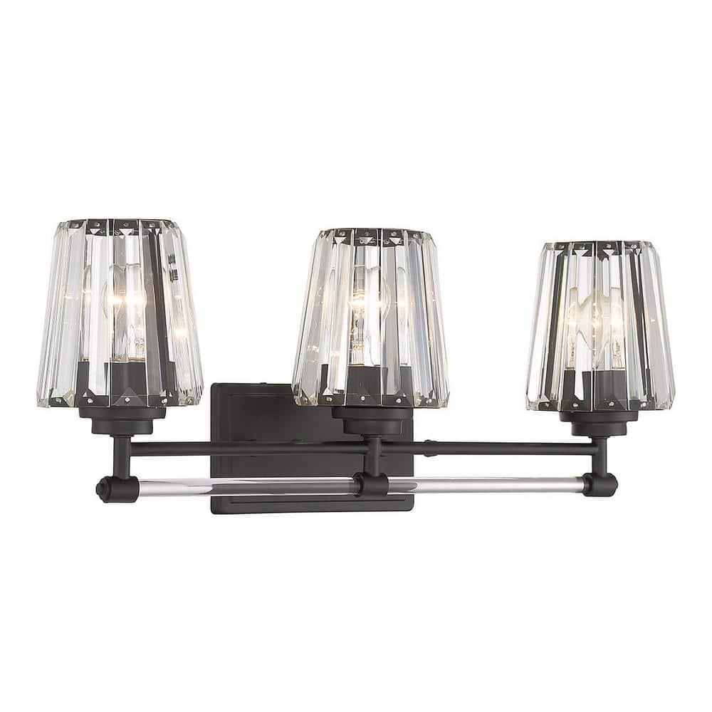 Savoy House Garnet 3 - Light Vanity in  Matte Black