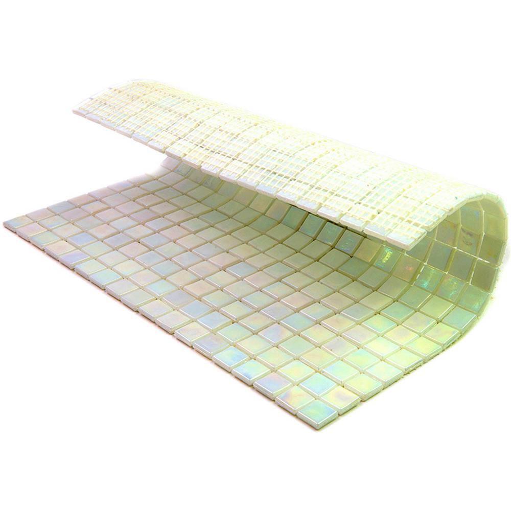 Skosh 0.6" x 0.6" Glass Grid Mosaic Wall & Floor Tile
