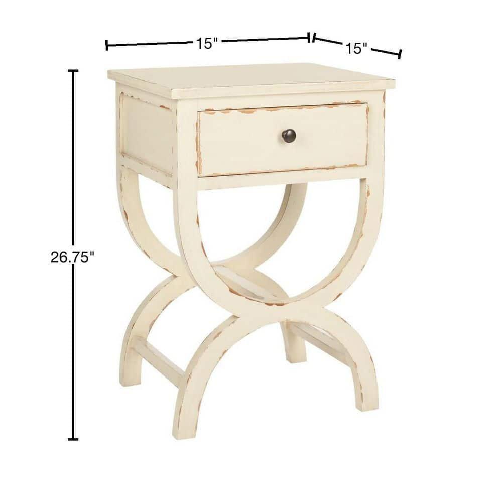 Floris End Table With Storage