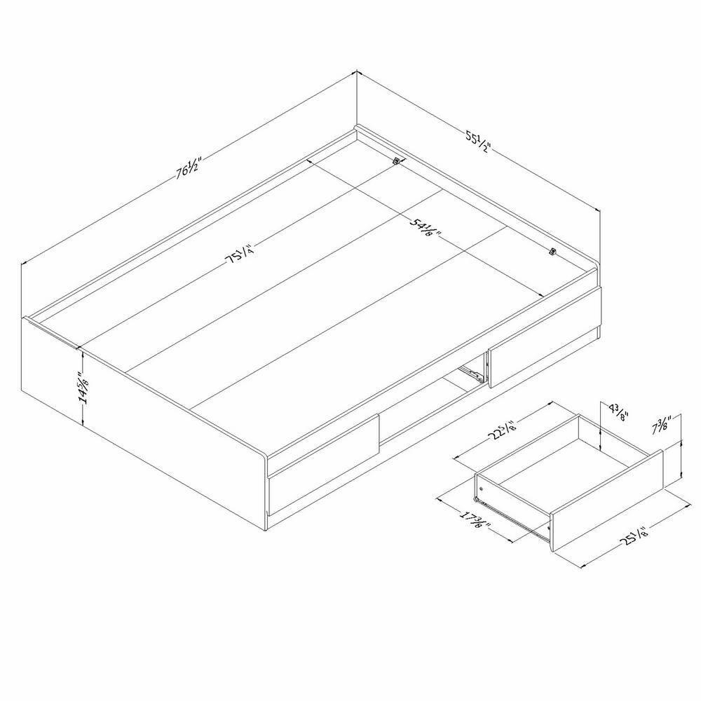 Bethany 3 Drawer Platform Bed by Sand & Stable™ Baby & Kids