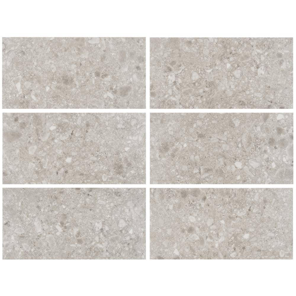Stonehenge Rizzo LVT 12MIL 12" W x 24" L Terrazzo Look Glue Down Luxury Vinyl Tile