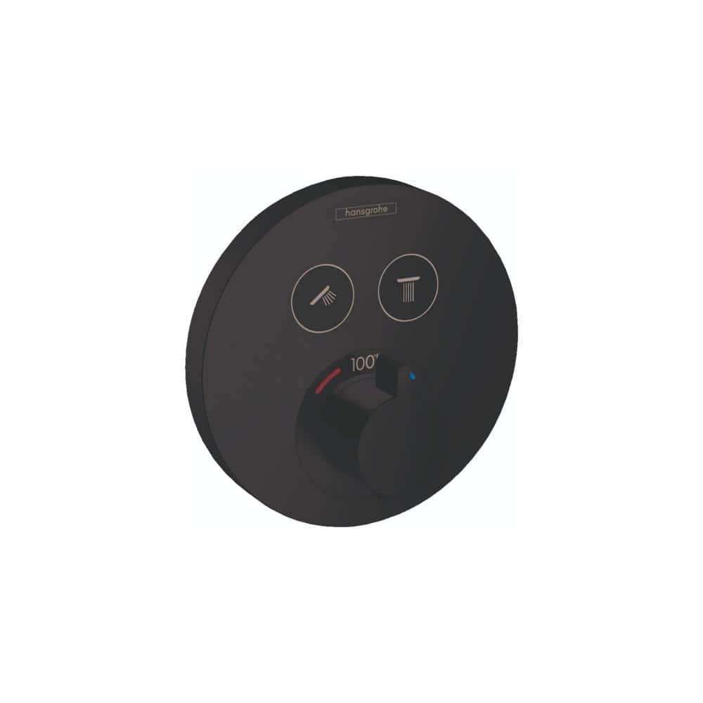 Showerselect S 1-Handle 6-Inch Wide, Temperature Memory, Thermostatic Valve Trim Only, with Diverter