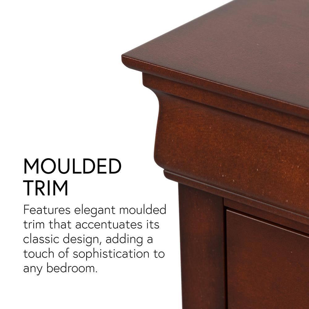 Furniture of America Toni Wood 6-Drawer Dresser with Mirror in Black