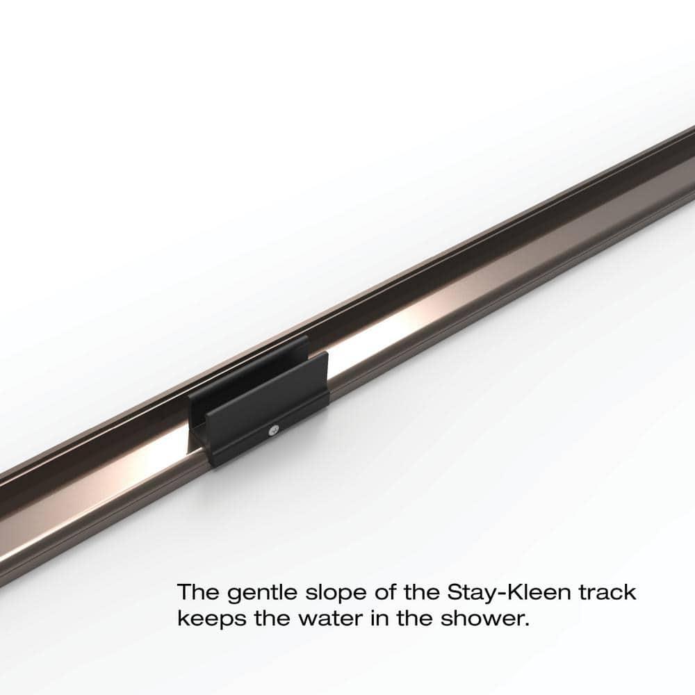 Deluxe 44" W x 68" H Frameless Shower Door
