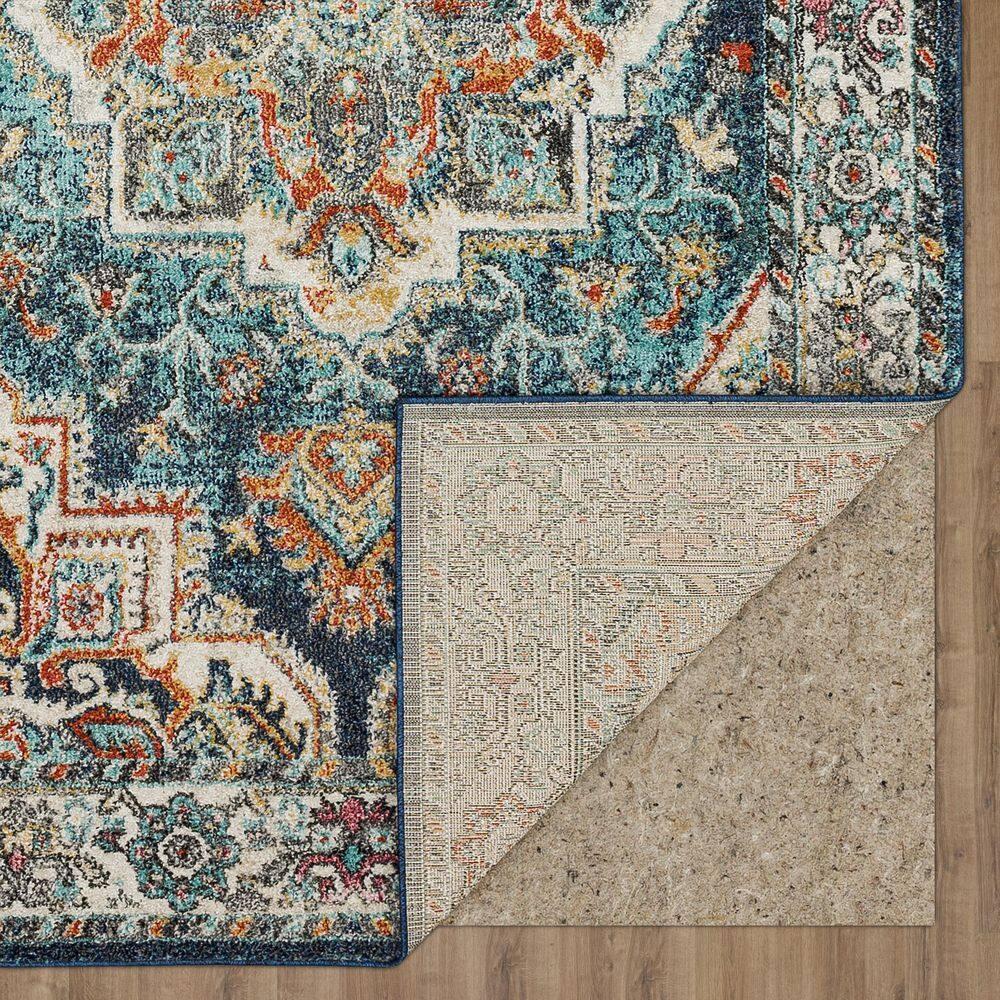 Elysian Blue Medallion 8' x 10' Synthetic Area Rug