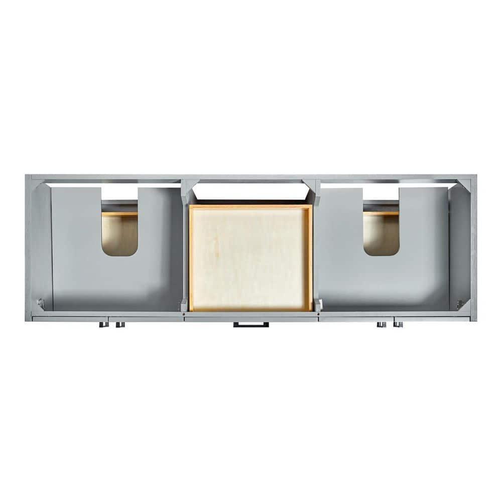 Ariel Kelley 66 Inch Double Sink Base Cabinet In Oak