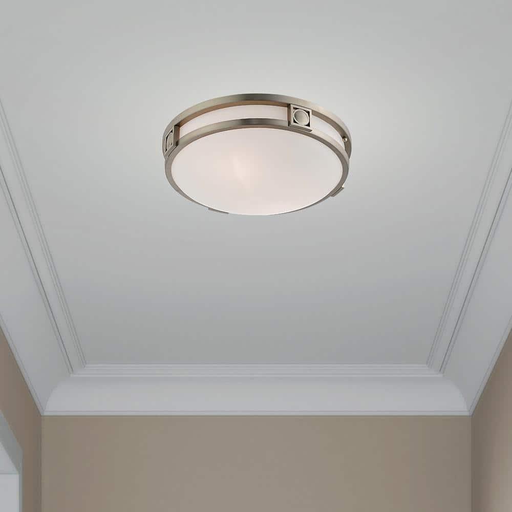 Livex Lighting Titania 2 - Light Flush Mount in  Brushed Nickel
