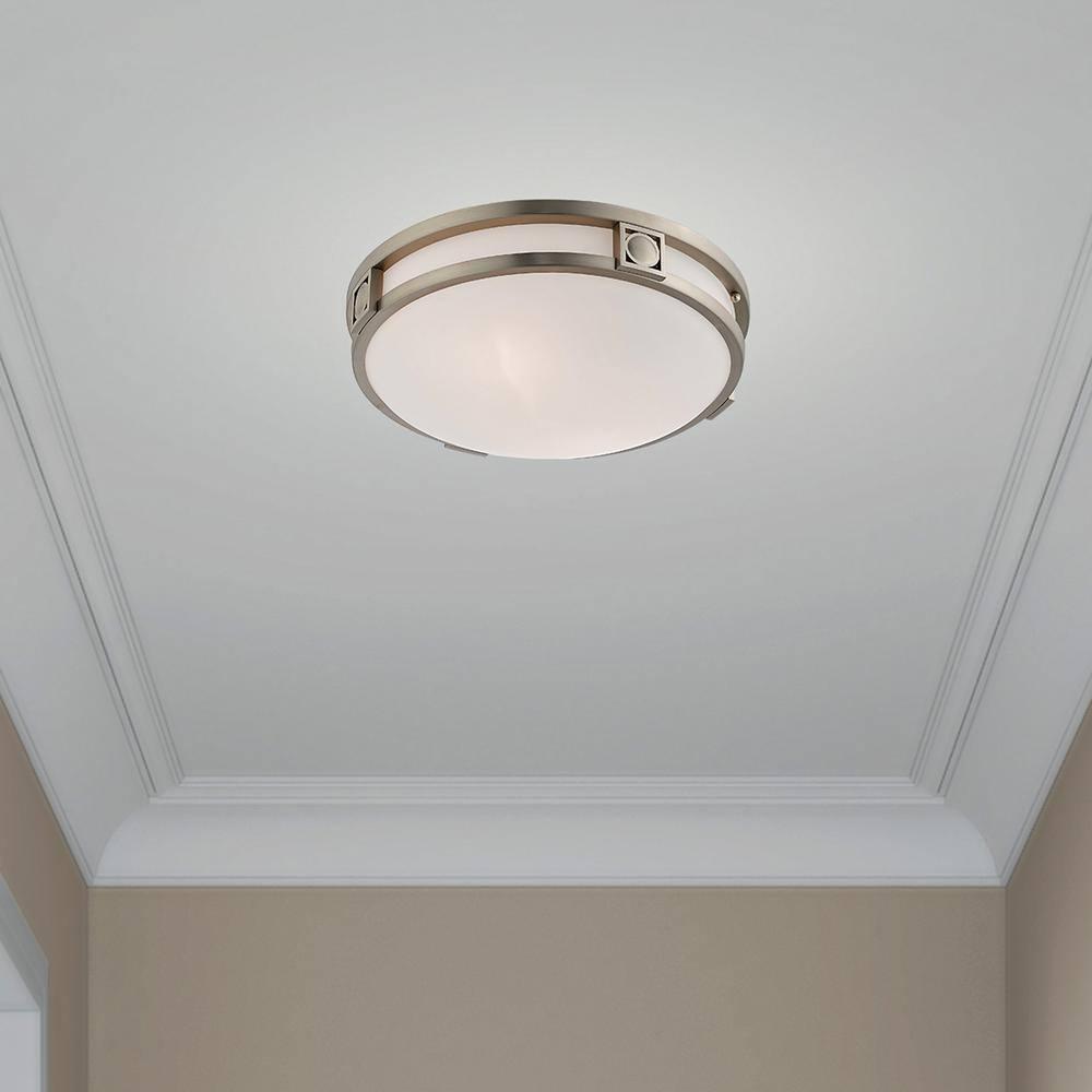 Livex Lighting Titania 2 - Light Flush Mount in  Brushed Nickel