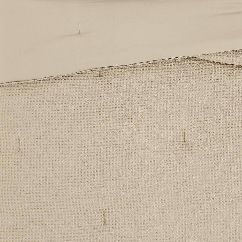 Truly Soft Textured Waffle Weave Comforter Set
