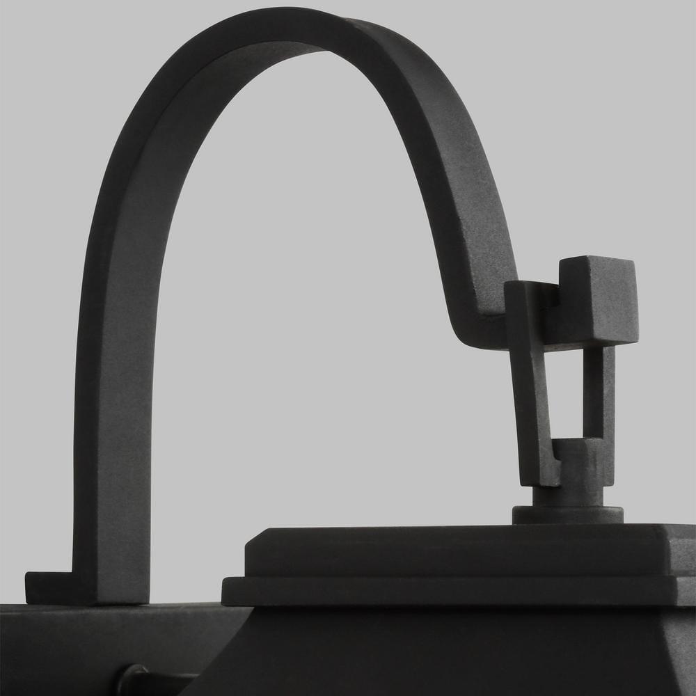 Generation Lighting Warren 19 1/2" High Black 2-Light Outdoor Wall Light