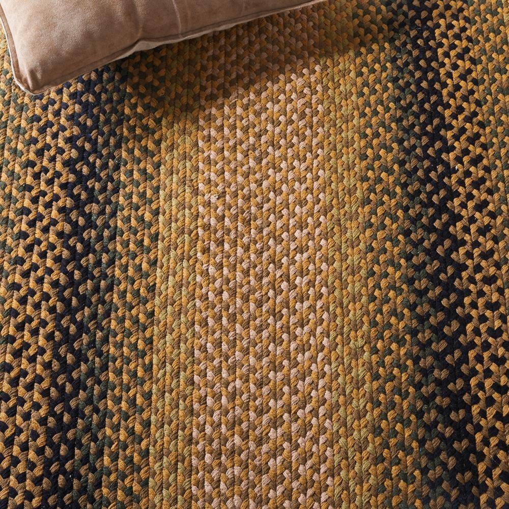 Braided BRD651 Flat Weave Indoor Area Rug - Gold/Sage - 4'x6' - Safavieh
