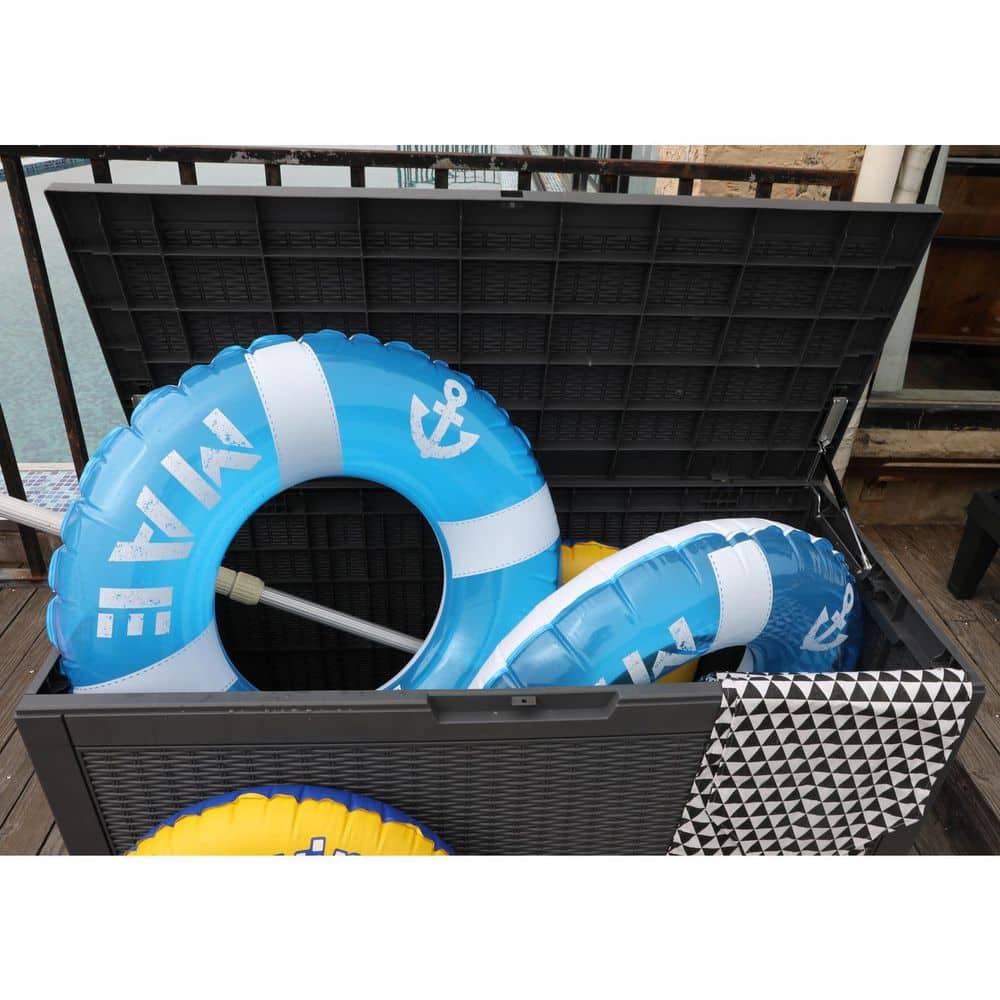 GUNJI GUNJI 100 Gallon Water Resistant Resin Lockable Deck Box