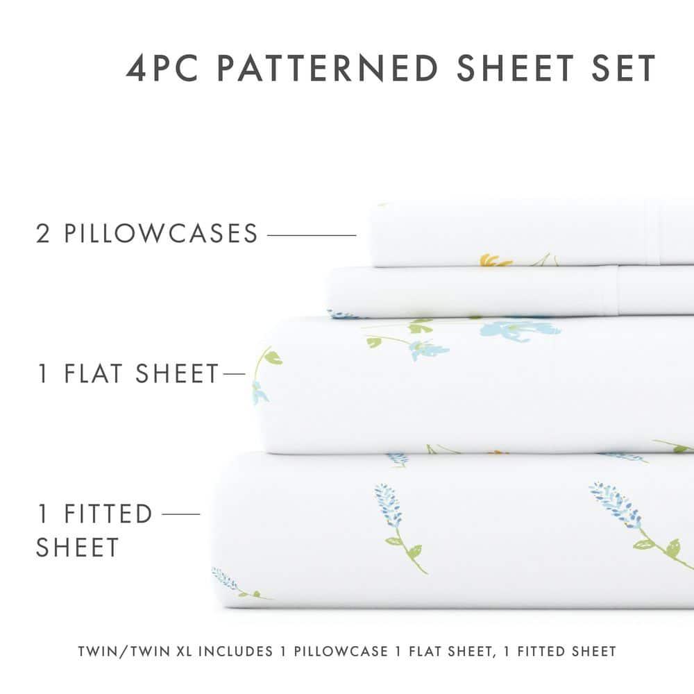 Becky Cameron Bluebirds Pattern Microfiber Sheet Set