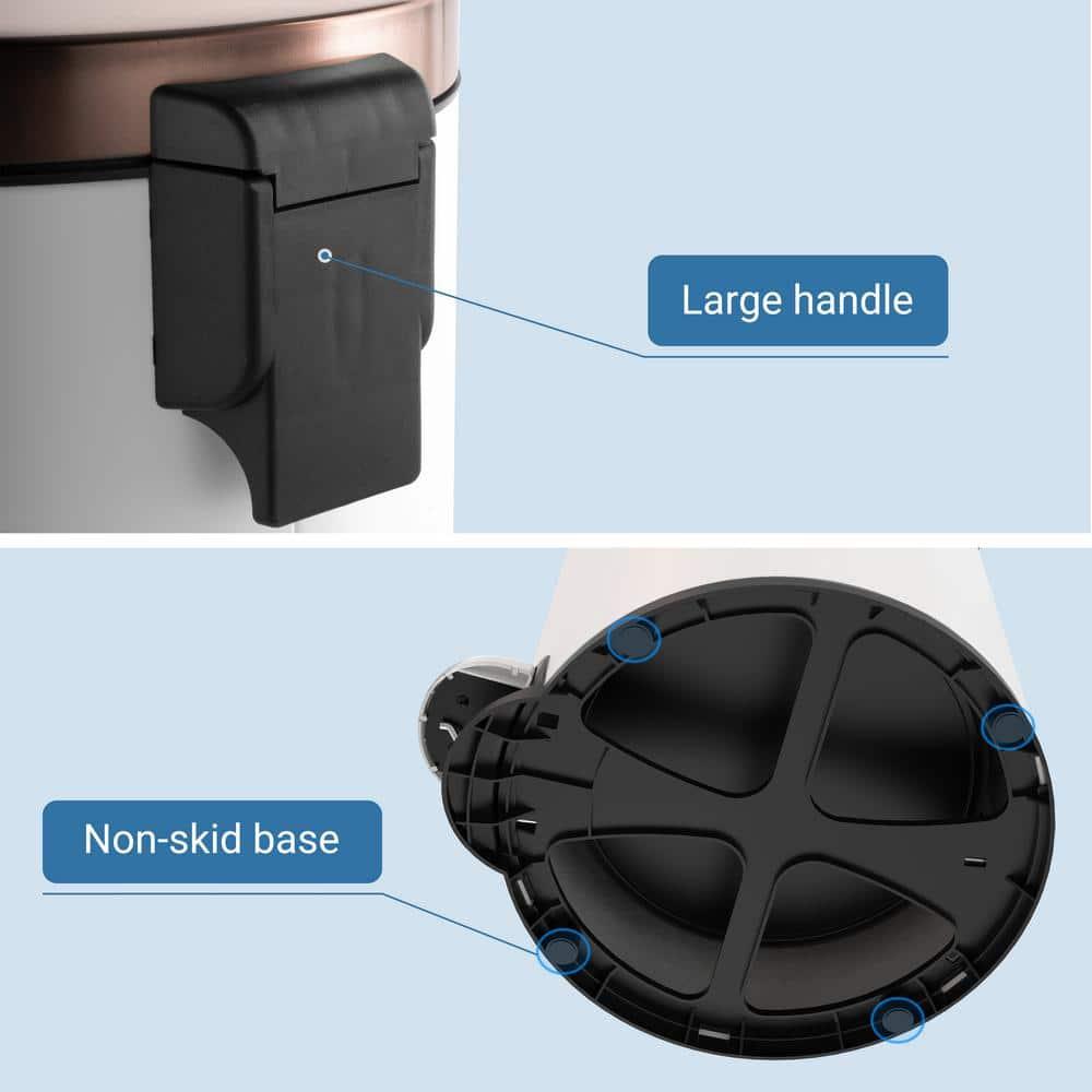 Innovaze Metal Step On Kitchen Trash Can - 8 Gallons