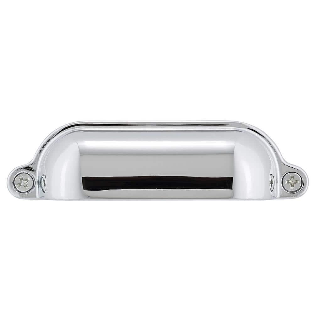 Montrose Collection 3-9/16 in. (90 mm) Classic Chrome Cabinet Cup Pull