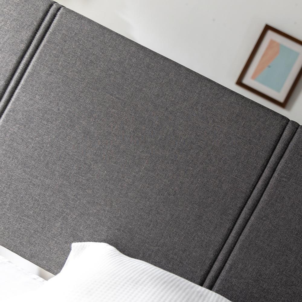 Cambril 38 inch Upholstered Platform Bed Frame with Sustainable Bamboo Slats