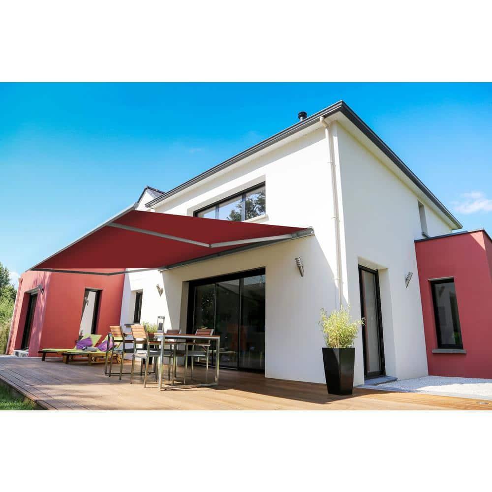 Advaning 10.5'' D Metal Cover Retractable Patio Awning