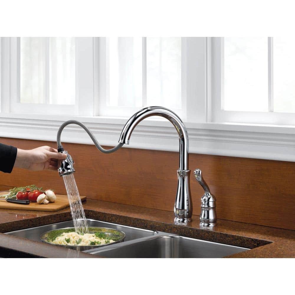 Leland Single Handle Widespread Kitchen Faucet with Optional Soap Dispenser