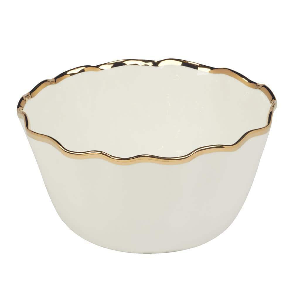 Certified International Regency Gold Deep Bowl 10.5in x 5.5in | Wayfair