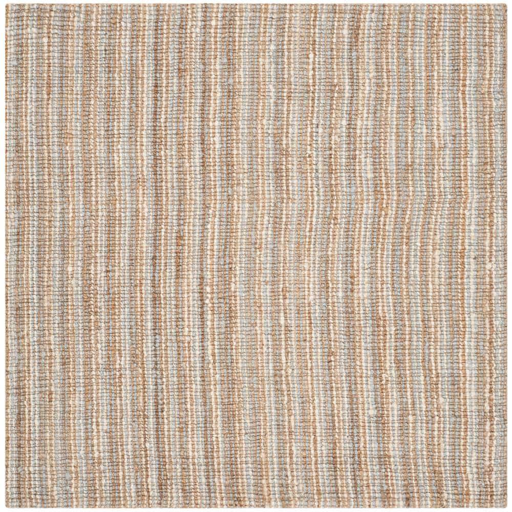 Natural Fiber NF447 Hand Woven Indoor Area Rug - Grey/Natural - 8'x8' - Safavieh