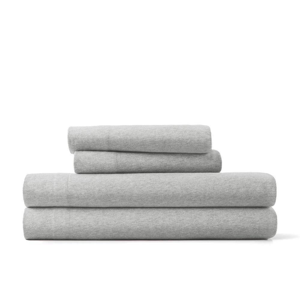 4 Piece 100% Cotton Jersey Knit Sheet Sets