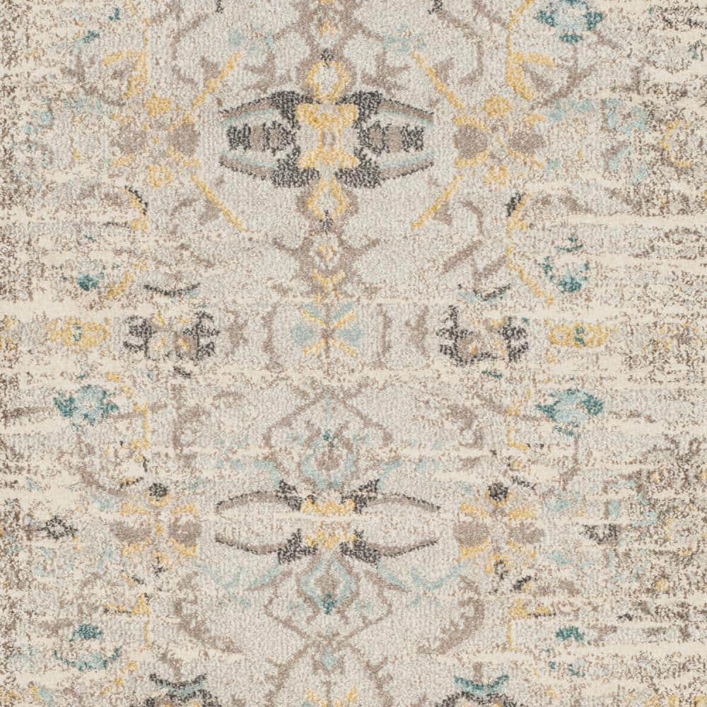 Monaco MNC209 Power Loomed Indoor Area Rug - Grey/Multi - 9'x9' - Safavieh.