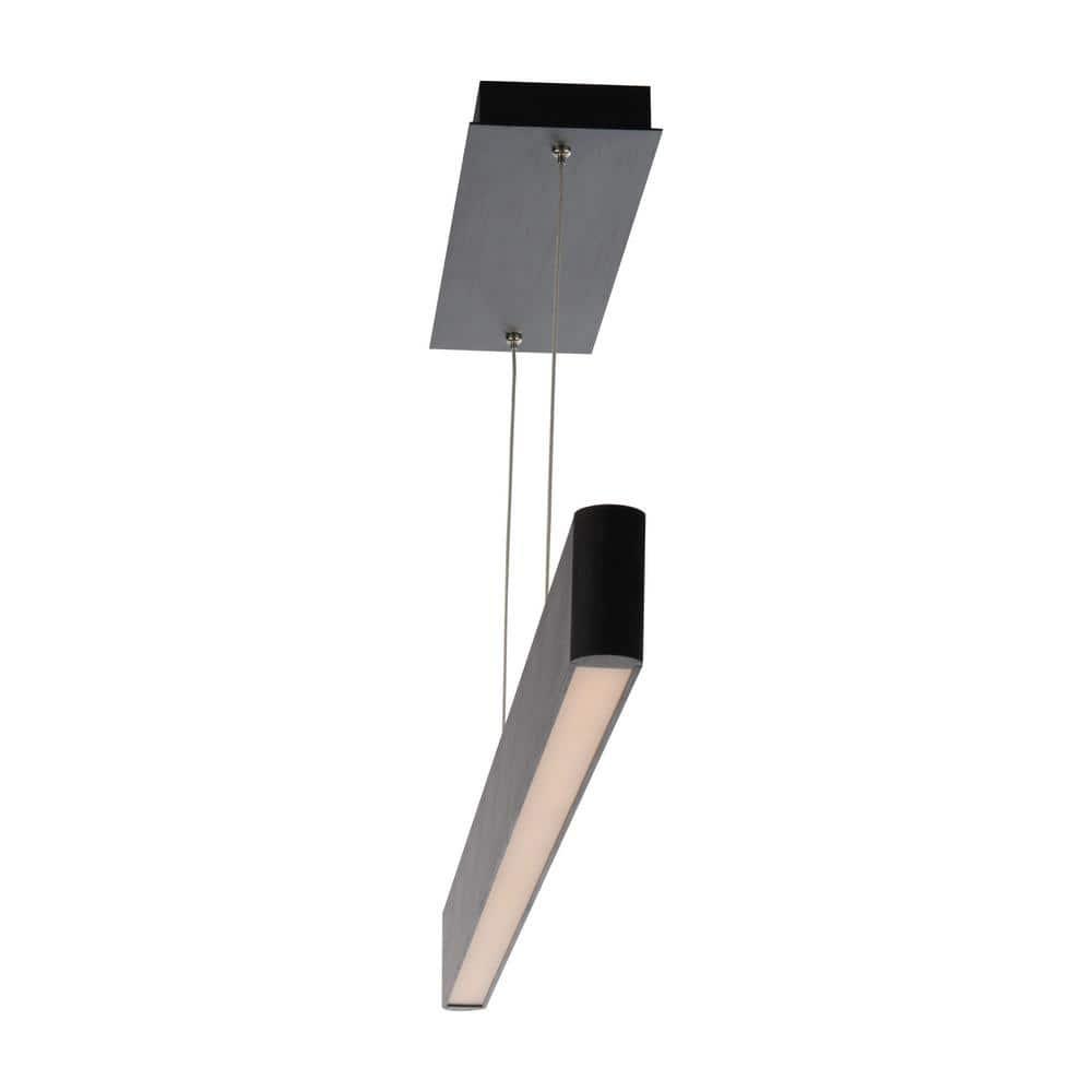 dweLED Volo Black Modern/contemporary Linear Integrated LED Large Hanging Pendant light