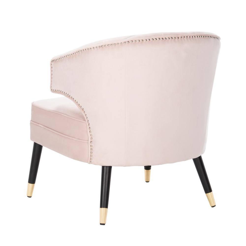 Stazia Wingback Accent Chair - ACH4502 - Blush/Black - Safavieh