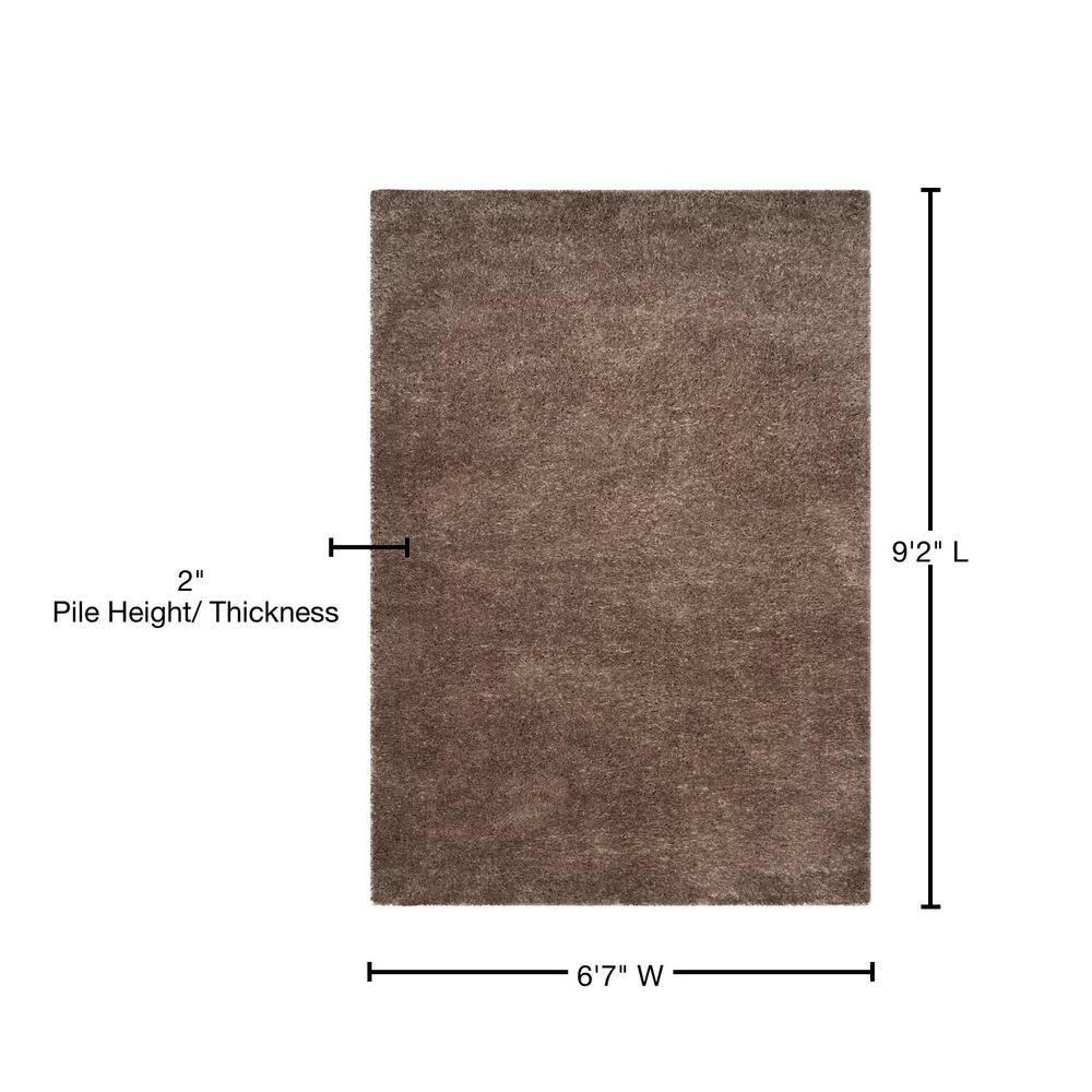 Indie Shag SGI320 Power Loomed Area Rug - Mushroom - 6'7"x9'2" - Safavieh.