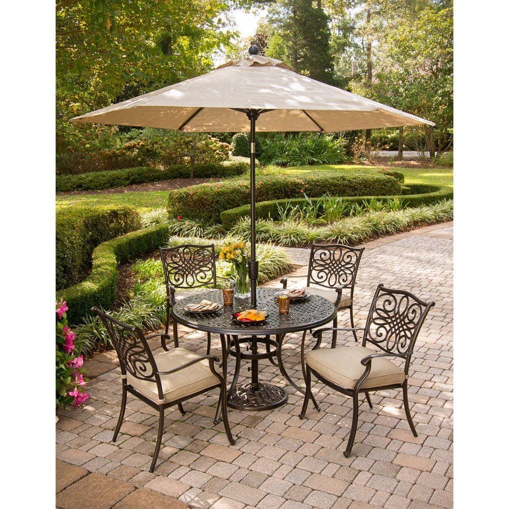Cambridge Outdoor Iron Umbrella Base, Bronze
