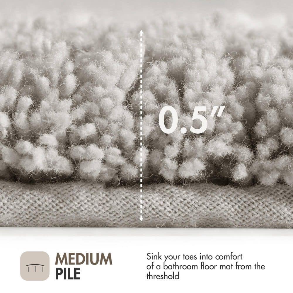 Madison Park 100% Cotton Tufted Bath Rug with Non-Slip Backing