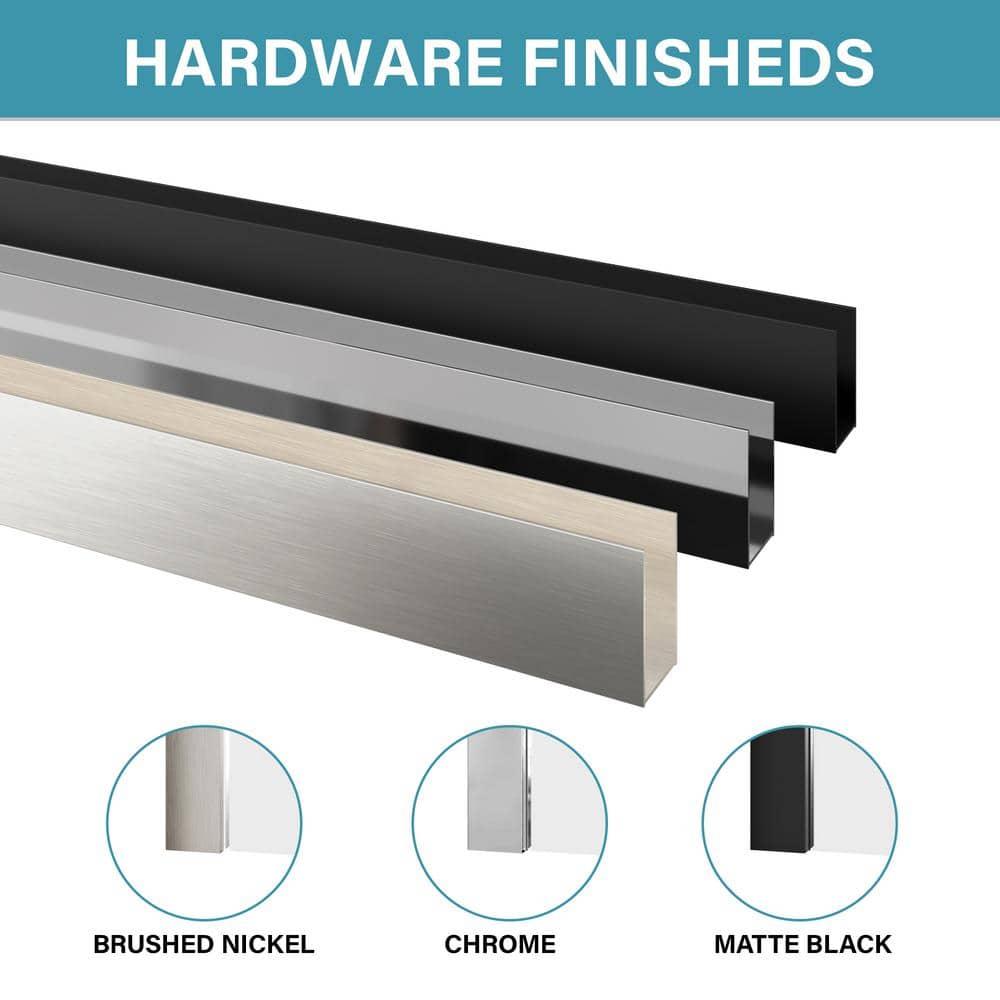 36 in. W x 72 in. H Neo Angle Pivot Semi Frameless Corner Shower Enclosure