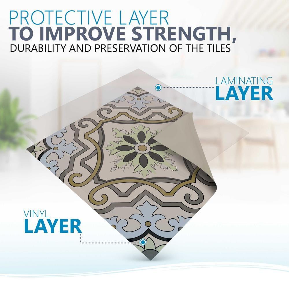 Mi Alma 12'' W x 12'' L Vinyl Peel and Stick Mosaic Tile (Set of 24)