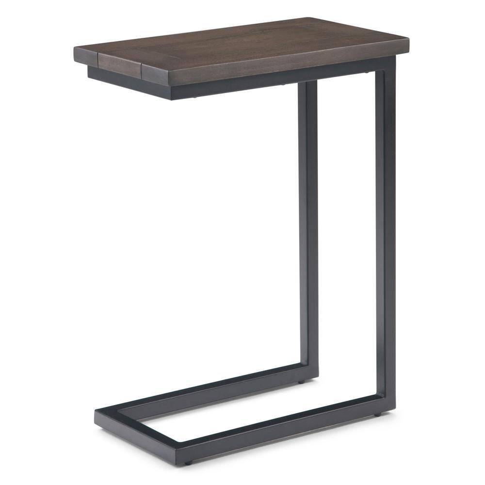 Simpli Home Skyler Solid Mango Wood C Side Table