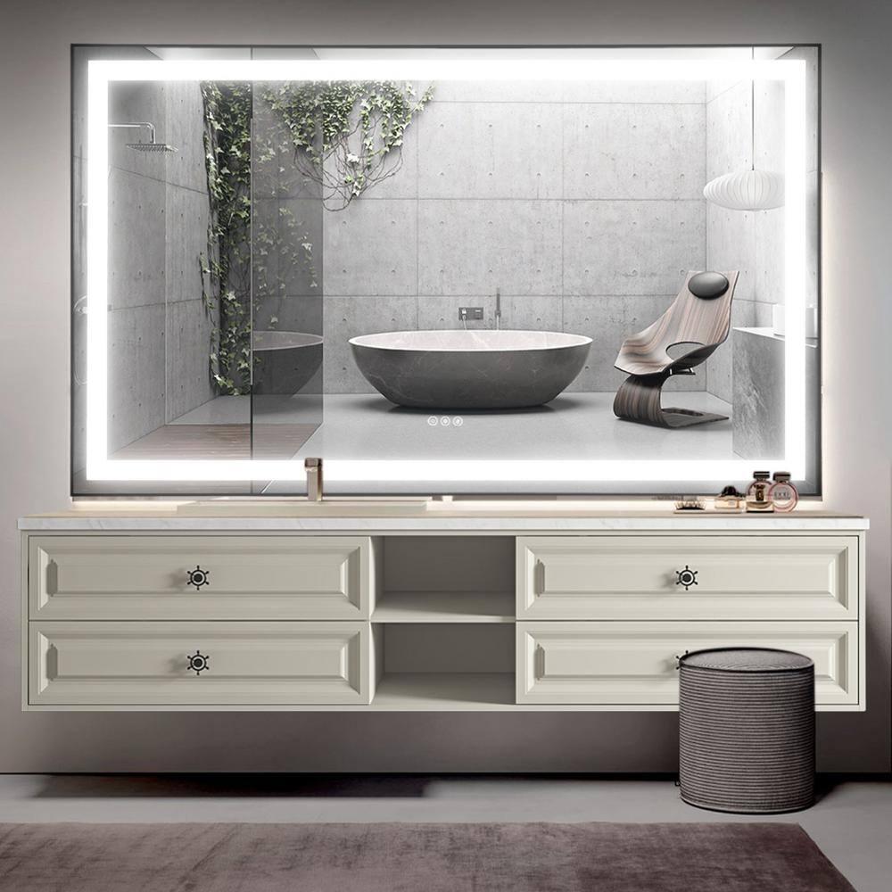 AMANI Eleen 96 In. W X 23 In. D X 22 In. H Bath Vanity Cabinet Without Top